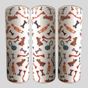 Dog Lover Dog Toys Stainless Steel Sublimated Double Wall Insulated 20oz Tumbler